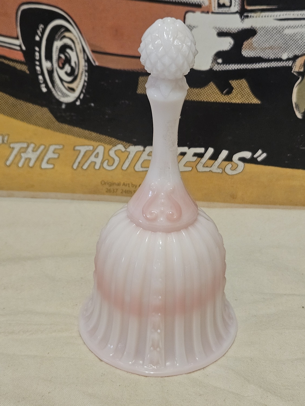 Fenton Rosalene Faberge Bell  model 8466 RE